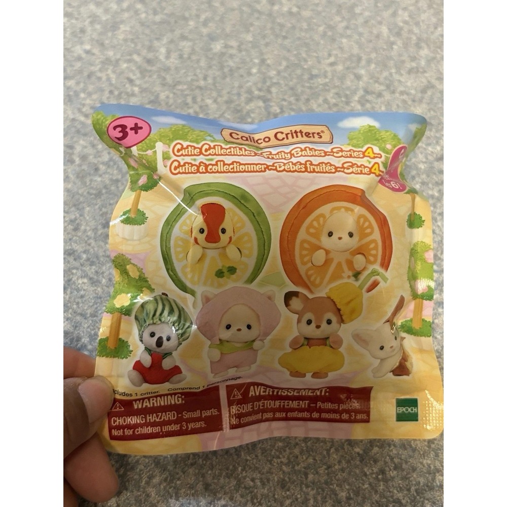 Calico Critters Cutie Collectibles-Fruity-Series 4 Blind Bag-New